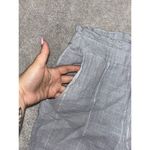 Free People  striped wild coast cropped trouser pants‎ size 2 Blue White Pockets Photo 2