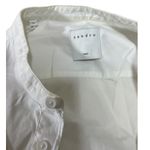 Sandro  Paris woman’s white button down shirt size Large Photo 1