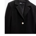 ZARA NWOT  JACKET DRESS WITH PEARL BUTTONS BLOGGERS FAV BLACK SMALL Photo 7