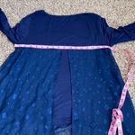 Ava James Ava‎ James women’s small blue flowy blouse Photo 4