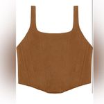 REORIA Women's Summer Square Neck Sleeveless Trendy Corset Crop Tops Photo 3
