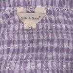 Sim & Sam Size M Gingham Wrapped V Neck Crop Photo 9