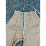 Abercrombie & Fitch  Tailored Linen-Blend Wide Leg Pants Orange Culotte XS Short Photo 9