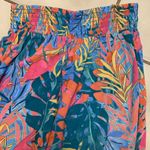 Kona Sol  Palazzo smocked waist beach pants woman size SMALL slit on side floral Photo 1