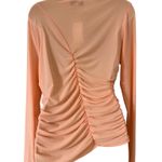Circus by Sam Edelman SAM EDELMAN Circus NY Asymmetrical mesh Long Sleeve Peony Top Size XL Photo 2