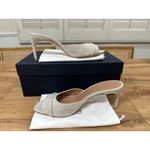 Malone Souliers Lumi 70 Slide Sandal Squared Toe Stiletto Beige 6 US 36.5 EU NIB Photo 8