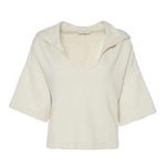 Joie  Irving Cropped Hoodie Bleached Sand White Cream Size XXS Photo 0