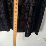 A Byer A. Byer Y2k Black Velvet Midi Skirt M Stretchy Tiered Whimsigoth Witchy Grunge Photo 5