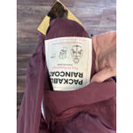 Vera Bradley  Packable Raincoat Size Large Burgandy Fresh Cut Bouquet Photo 5