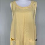 Vintage NWT light yellow chore maxi dress | large | Pockets Photo 1