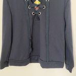 Boutique Navy Blue Lace Up V Photo 4