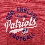 NFL Team Apparel  Womens New England Patriots Space Dye T-Shirt Red Size Large‎ Photo 1