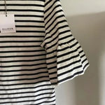 Ellison NWT  striped bell sleeve top Photo 4