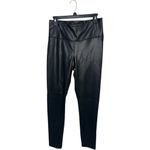 Rachel Zoe Edgy Faux Leather Stretch City Leggings Tummy Control Size 4 Black Photo 1
