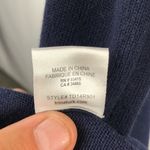 Trina Turk  Lucia Long Sleeve Fit and Flare Sweater‎ Dress in Navy Size Small Photo 5