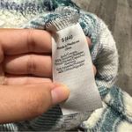 No Boundaries  small Sherpa Women’s Blue Teal White Coat Jacket Hooded Pockets Photo 4