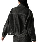 Steve Madden  Sienna Denim Jacket in Black, Size S, New With Tag MSRP $99 Photo 4