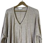 Love Riche  V-Neck Long Sleeve Top Womens 3X Taupe Soft Stretchy Cool Girl Casual Photo 3