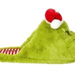 NEW Grinch Holiday Adult Slippers Green XL Women's 13 Photo 1