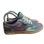 Vans ‎ Off The Wall Women's 6 Blue Cosmic Galaxy Skate Sneakers Lace Up Photo 7