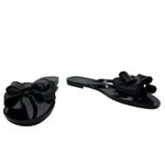 Melissa  Harmonic Bow Flip Flop Thong Sandals Black Size US 9 Photo 3