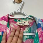 Celamod Paris Womens Skirt Set 38‎ Floral Bright Two Piece Vintage Medium Mini Pink Photo 2