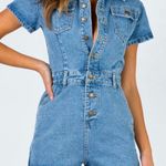 LIONESS Denim Romper Photo 0