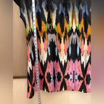 MEXX women’s black satin colorful tunic dress in size large Photo 5