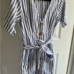 Abercrombie & Fitch  Blue and White Striped Dress Photo 1