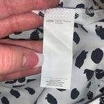 Cupshe Black & White Spotted Blouse size large Photo 6