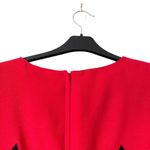 Gene Roye Vintage Wool Dress Black Red Diamond Long Sleeve size 12 Women’s Photo 5