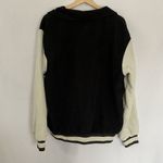 Vintage black and white bomber jacket high school letterman jacket corduroy L Size L Photo 7