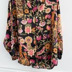 Free People  Dreamy Days Satin Pajama Shirt Medium Photo 3