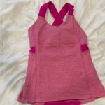Lululemon  Athletica Pink Cross-Back Tank Top Photo 6