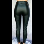 ZARA - Black, Leather, Skinny Pants Photo 2
