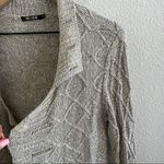 Nic+Zoe Champagne Open Front Knit Cardigan Boho Neutral Small Photo 6