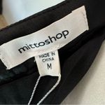 Mittoshop Black Satin Ruffle Top Open Back Strapless Cocktail Party Maxi Dress Photo 12