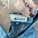 Free People J&co. Y2k Low rise embellished flared blue jeans 31x31 - rise 7 in / fit like a 25 Photo 5