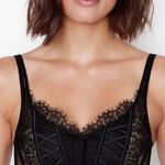 Victoria's Secret  Corset Lace Bustier Black Top Photo 0