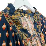 Free People  Magic Mystery Tunic Dress Womens S Boho Mixed Print Bell Sleeve Photo 4
