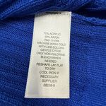 Liz Claiborne  Cardigan Sweater Womens S Blue Open Front Ribbed Knit Pockets NWT Photo 5