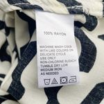 Anthropologie Isabella Sinclair Black Cream Waves Drop Waist Tunic Size Small Photo 12