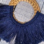 New Bohemian Style Navy Blue Tassel Earrings Photo 6