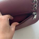 Black Rivet Saddle crossbody bag with silver chain link Photo 11