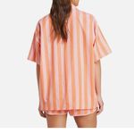 Adidas NWT Originals Resort Striped Cotton Button-Up Shirt Oversized Small Photo 4