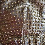 Dawli Shoulder Bag Leather Studded Bucket Style Photo 6