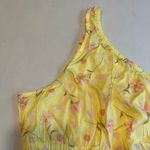 BP  Womens One Shoulder Crop Top Yellow Floral Size Small‎ Photo 4