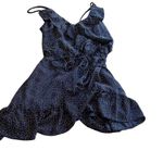 Pixi & Ivy navy polka dot wrap dress Blue Photo 1