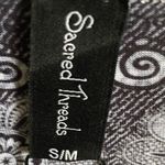 Sacred Threads  NWT Gray Design Tunic with Sheer Lace Sleeve. Size S/M Photo 7