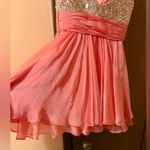 La Femme 16813 Short Dress in Coral Photo 8